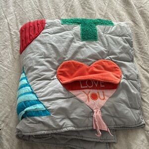 The Land of Nods limited edition Charley Haper Activity Quilt Baby Crib. 34X37